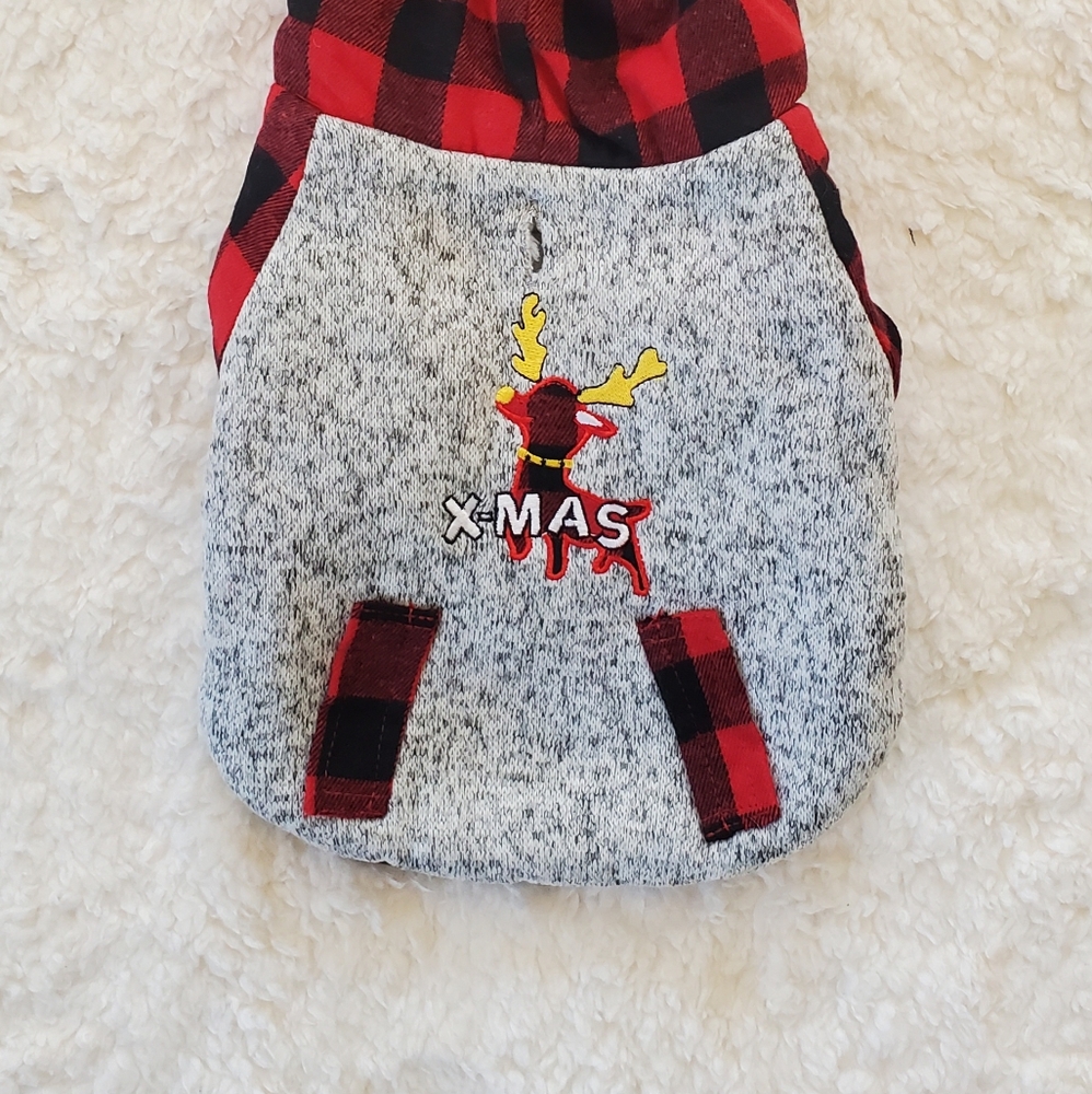 REVERSIBLE Christmas Hoodie. Size Small.